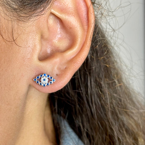 KEM GÖZ Evil Eye earrings – Joanna Behar